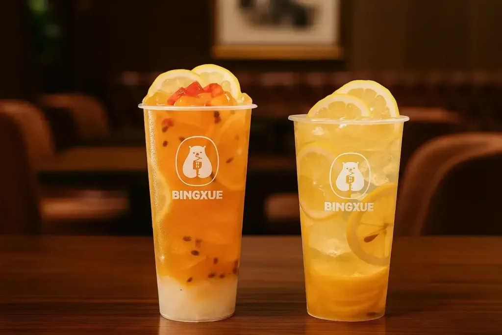 Bingxue Fresh Fruit Tea Menu