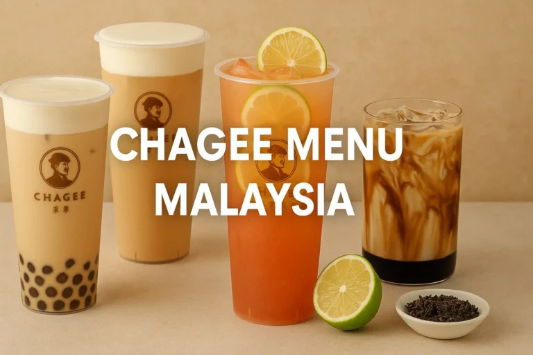 Chagee Menu Malaysia | Harga & Minuman Terkini