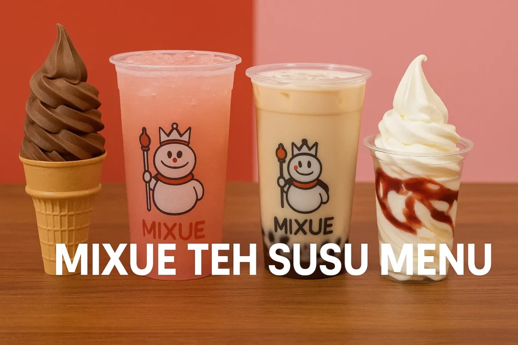 Mixue Teh Susu Menu