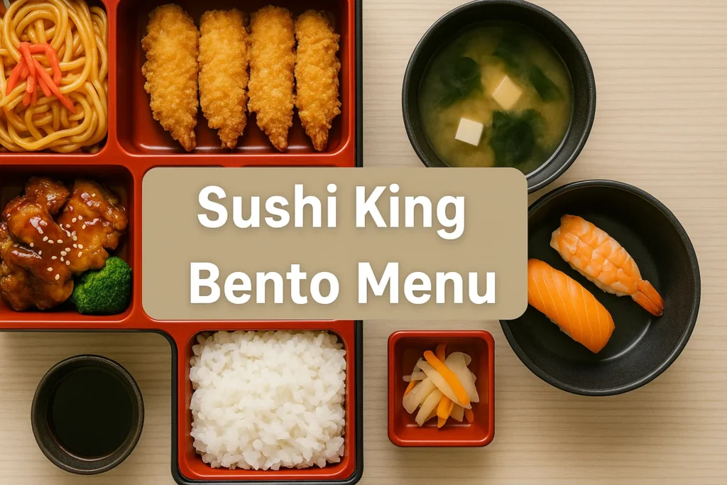 Sushi King Bento Menu
