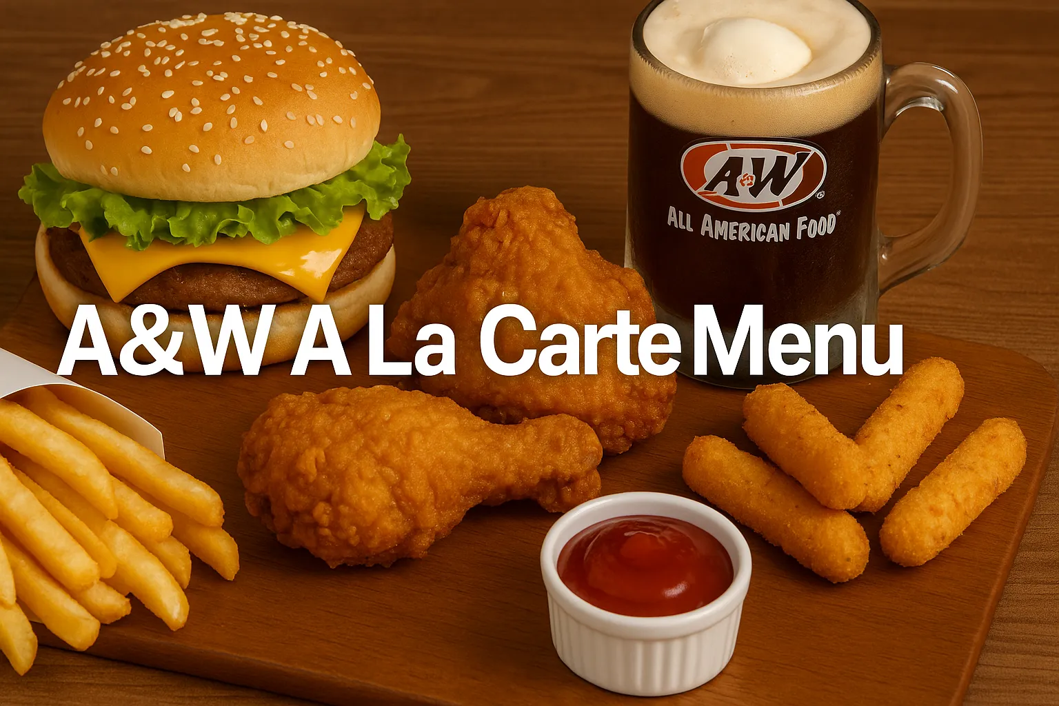 A&W A La Carte Menu