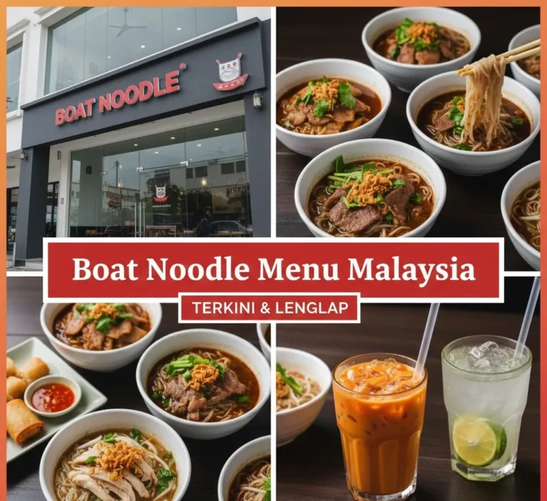 Boat Noodle Menu Malaysia