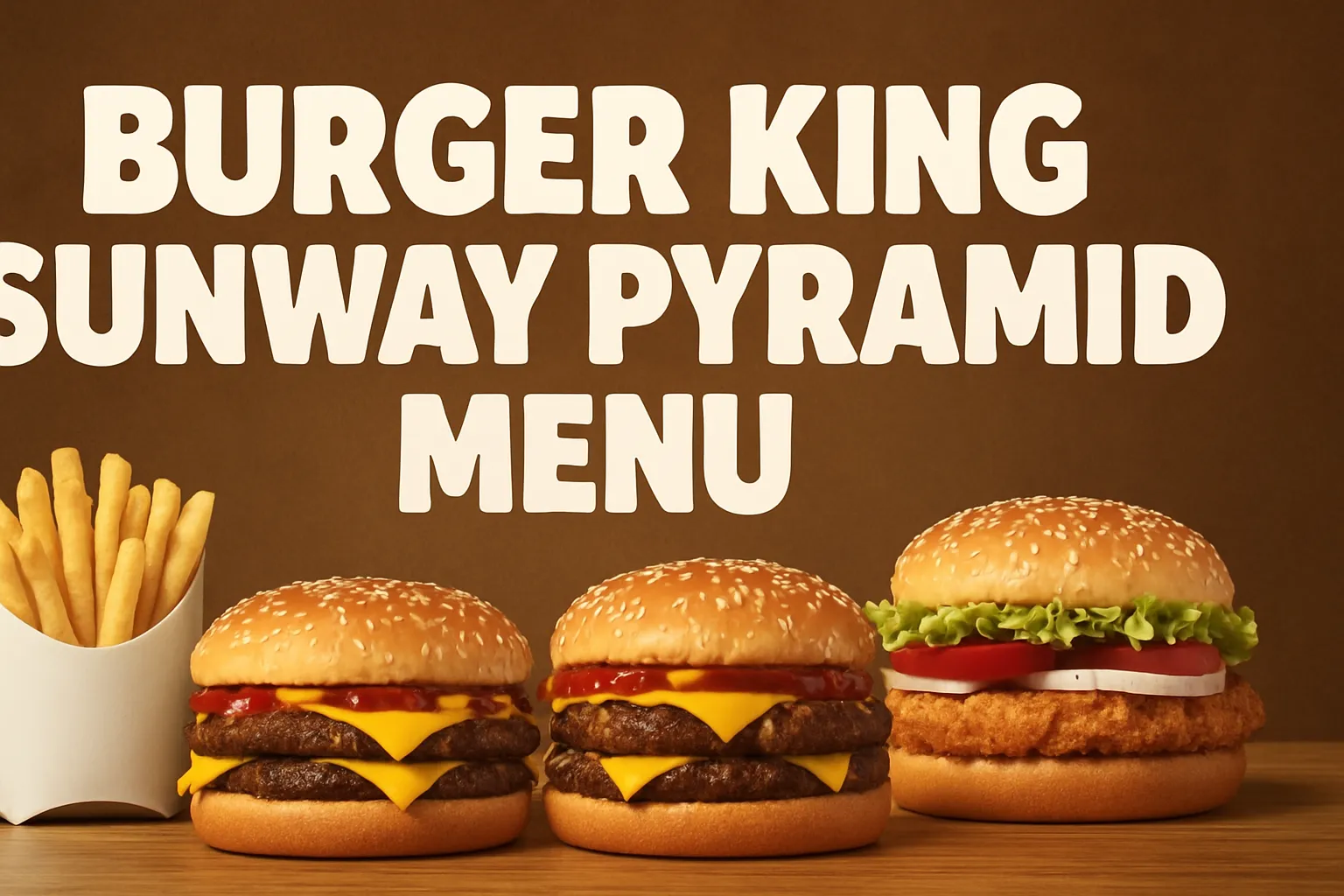 Burger King Sunway Pyramid Menu