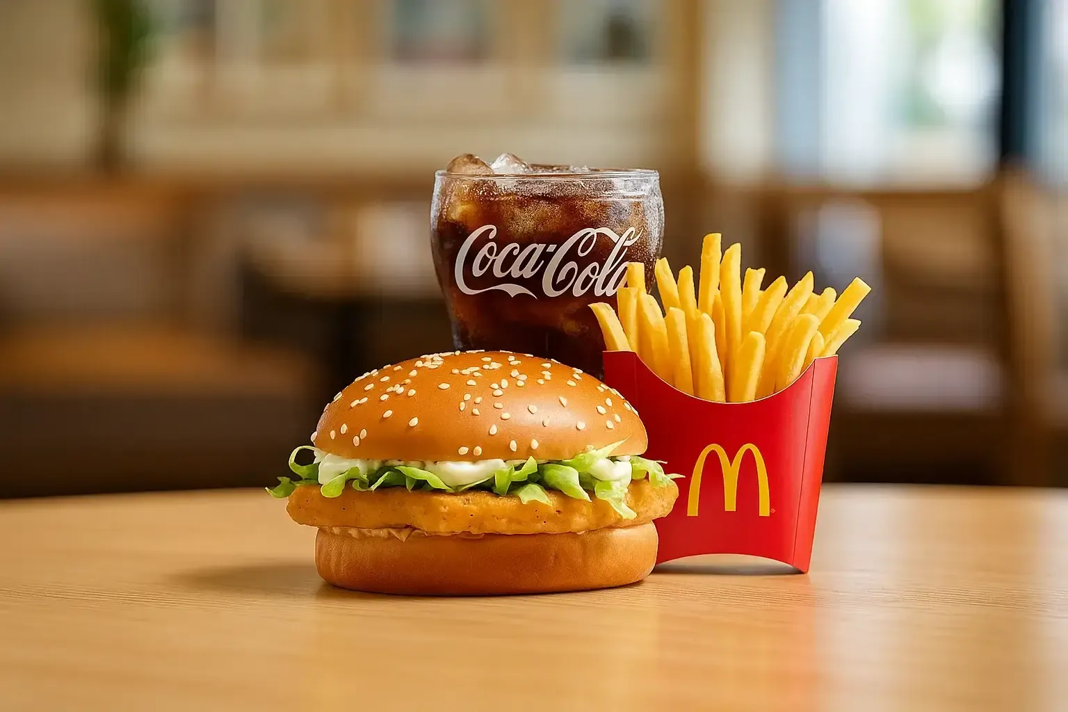 MCD Burgers Menu
