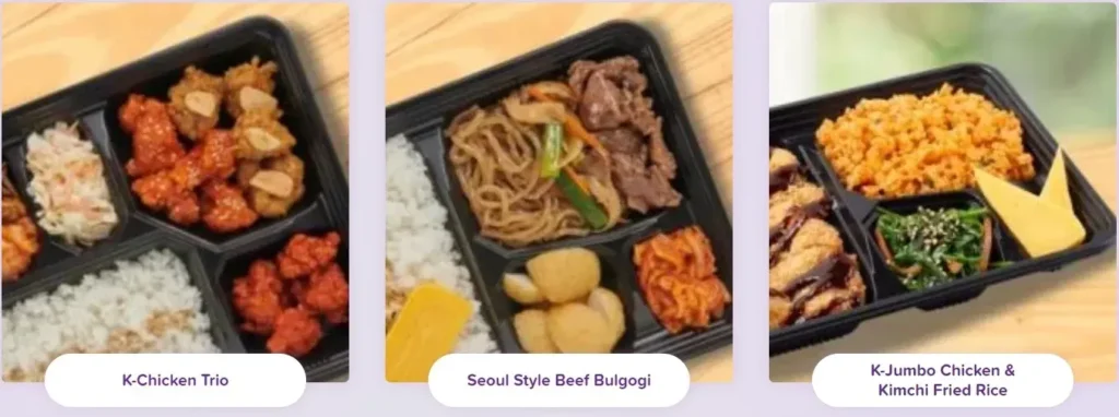 CU Mart Dosirak Menu