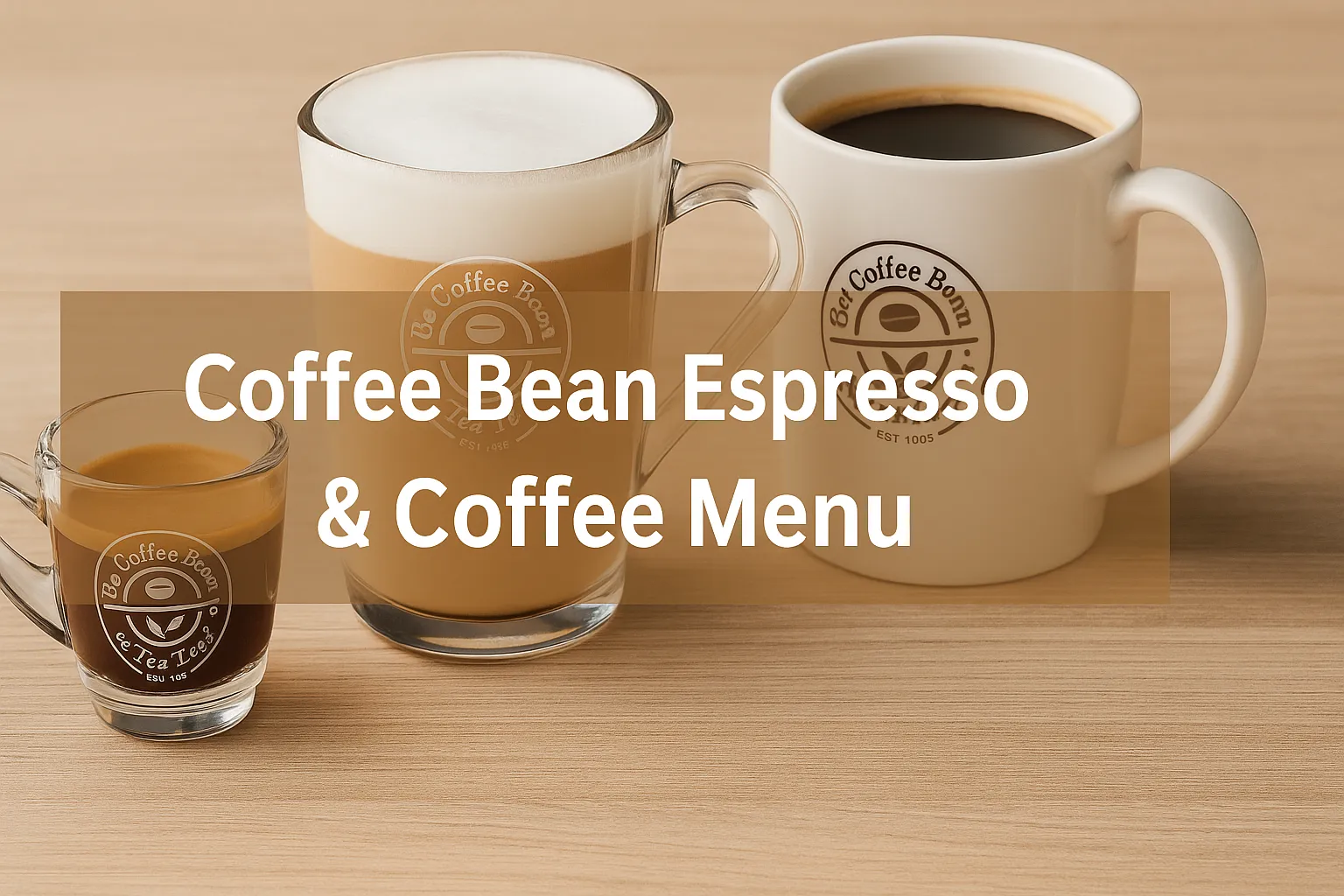 Coffee Bean Espresso & Coffee Menu