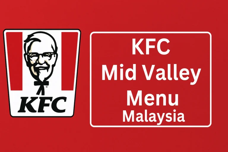 KFC Mid Valley Menu