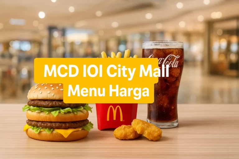 MCD Ioi City Mall Menu