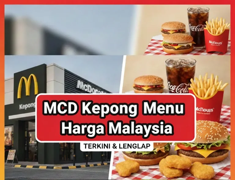 MCD Kepong Menu