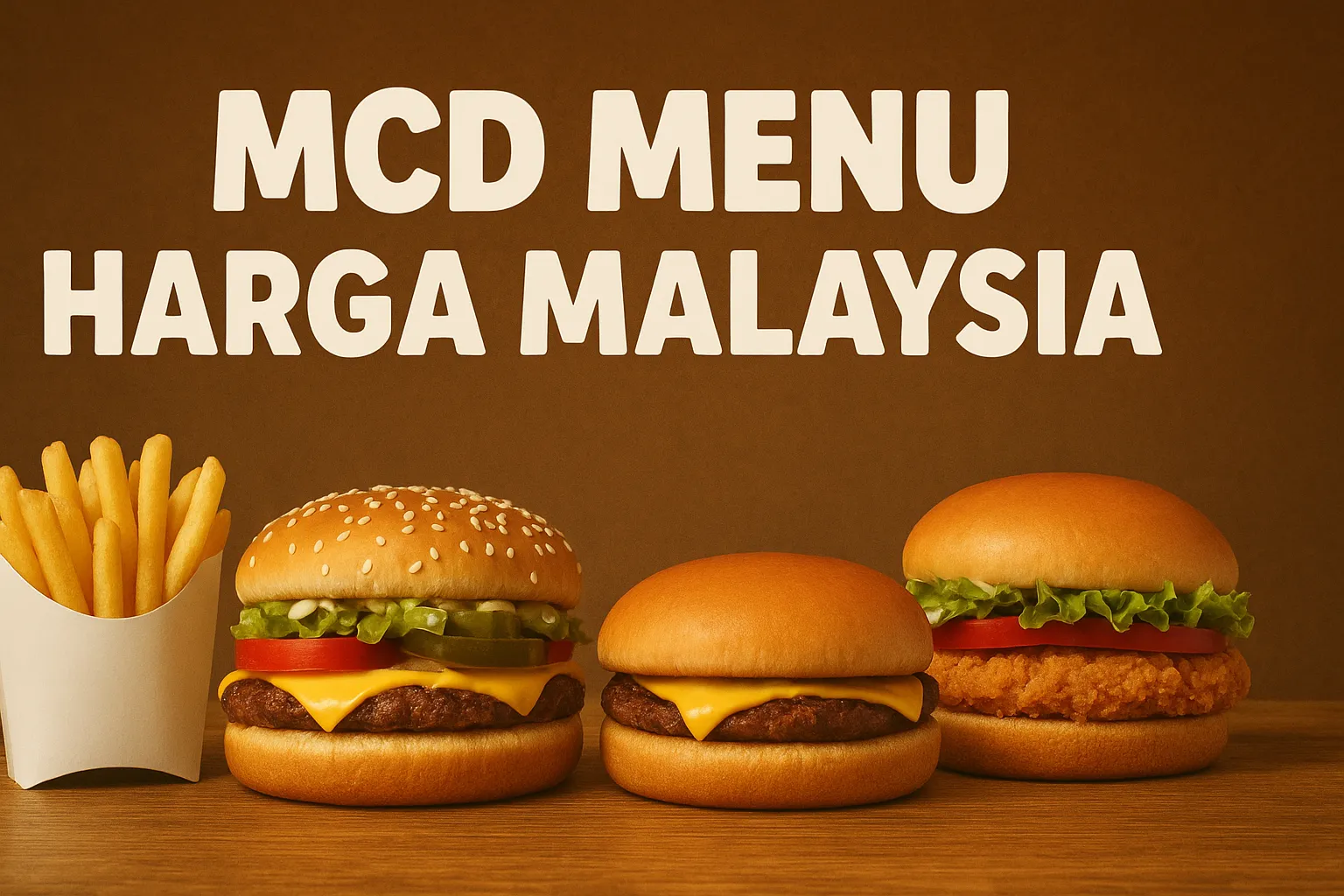 MCD Menu Malaysia