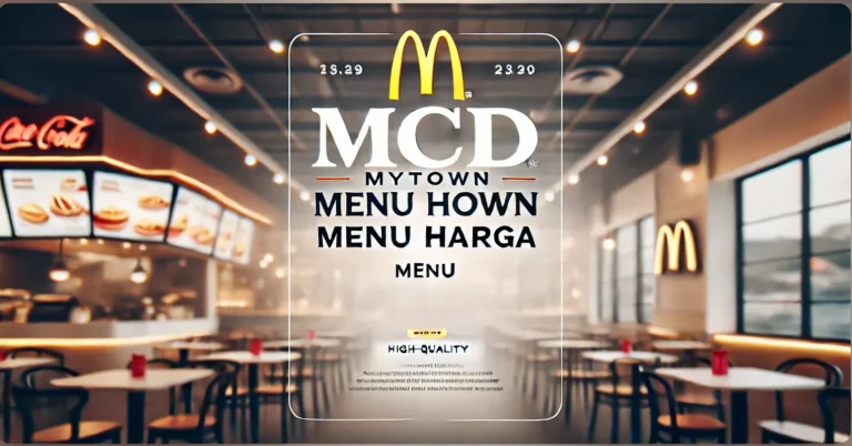 MCD Mytown Menu