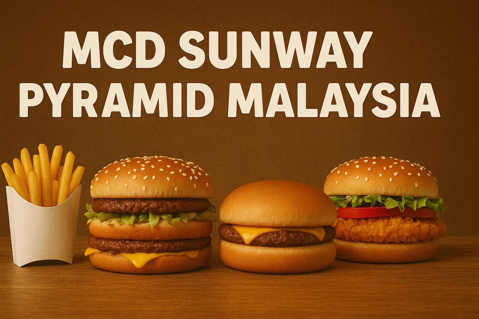 MCD Sunway Pyramid Menu