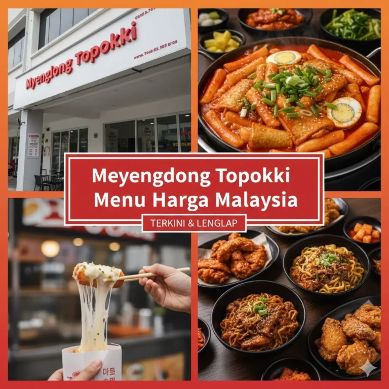 Myeongdong Topokki Menu Harga Malaysia