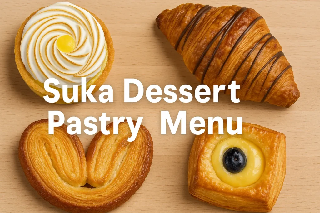 Suka Dessert Pastry Menu
