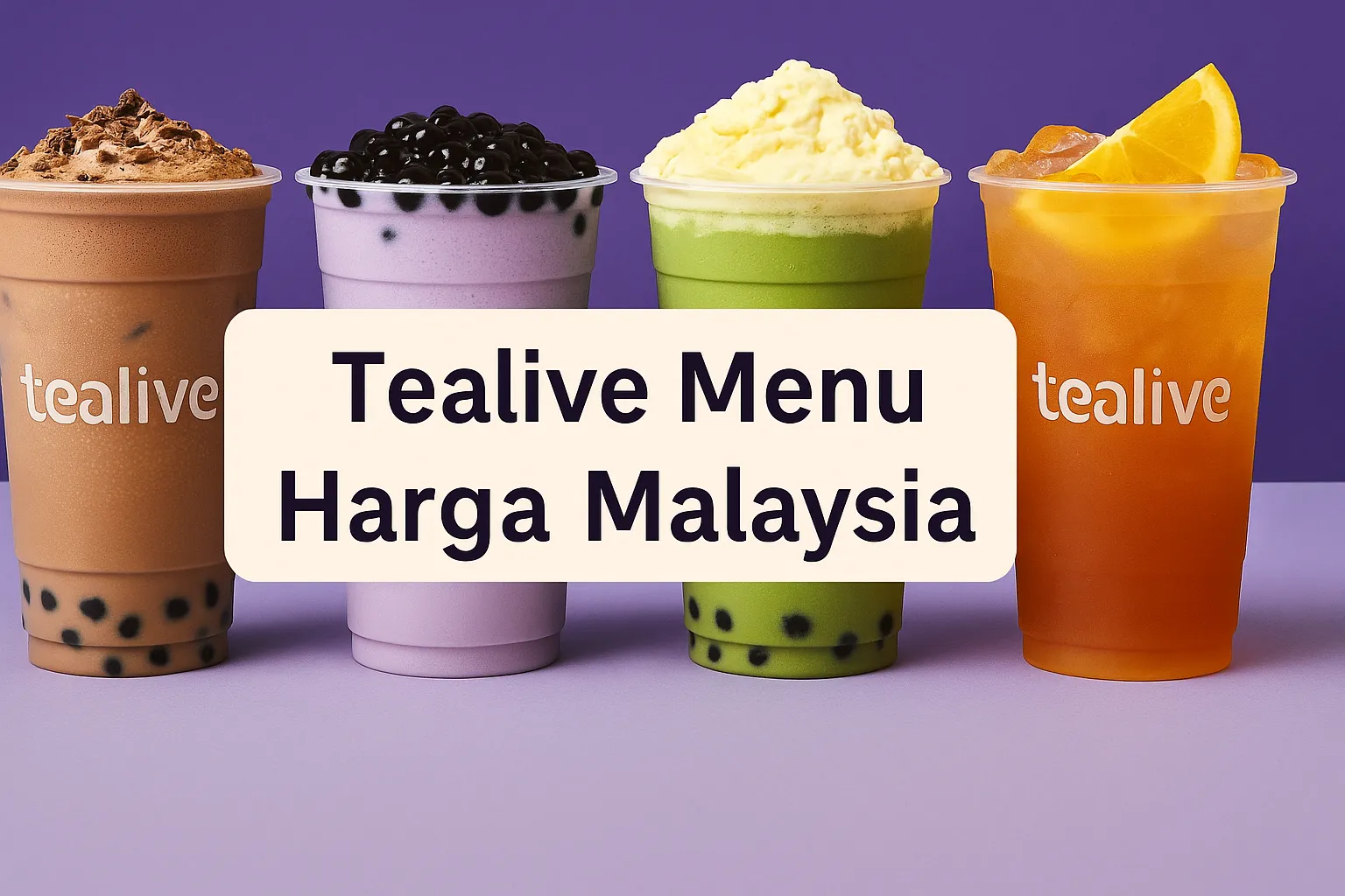 Tealive Menu Malaysia