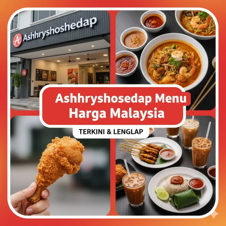 Ashhryshoshedap Menu Harga Malaysia