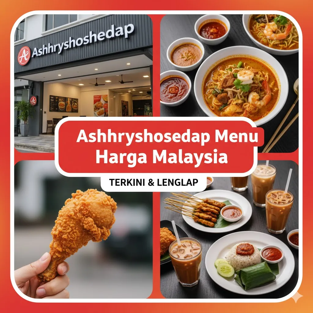 Ashhryshoshedap Menu Harga Malaysia