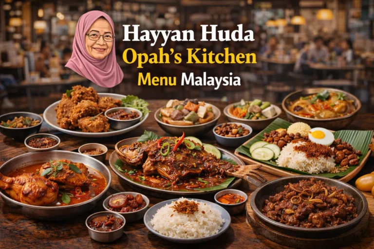 Hayyan Huda Opah’s Kitchen Menu Malaysia