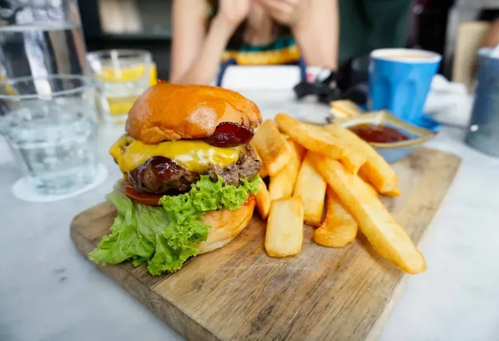 Jibby’s Burger and Open Sandwich