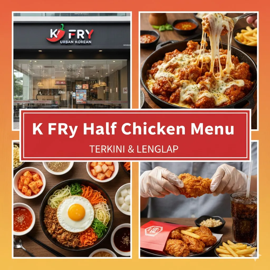 K FRY Half Chicken Menu