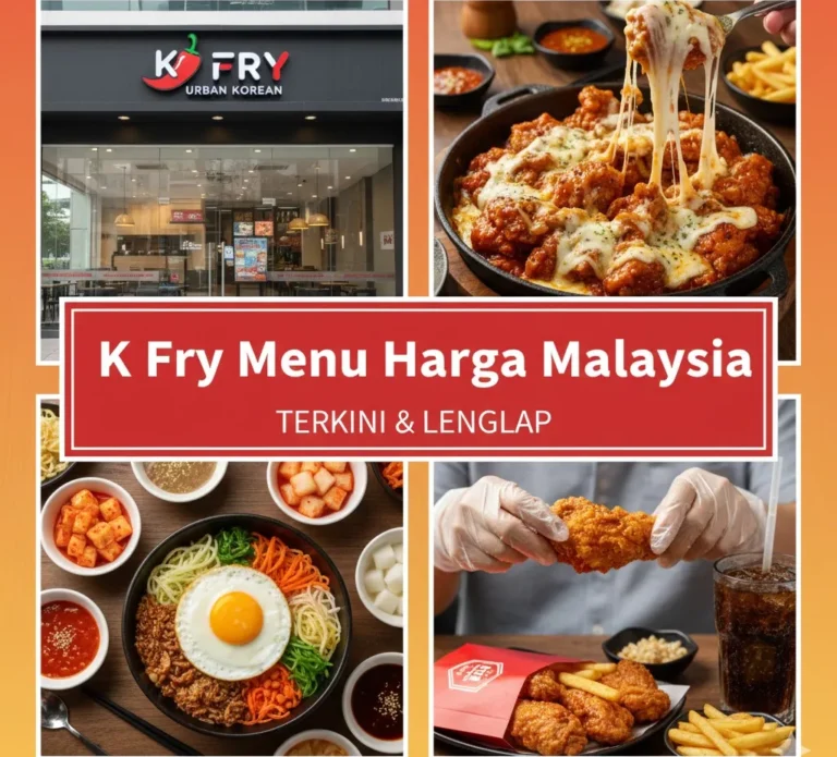 K FRY Menu Harga Malaysia