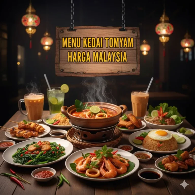 Menu Kedai Tomyam Harga Malaysia
