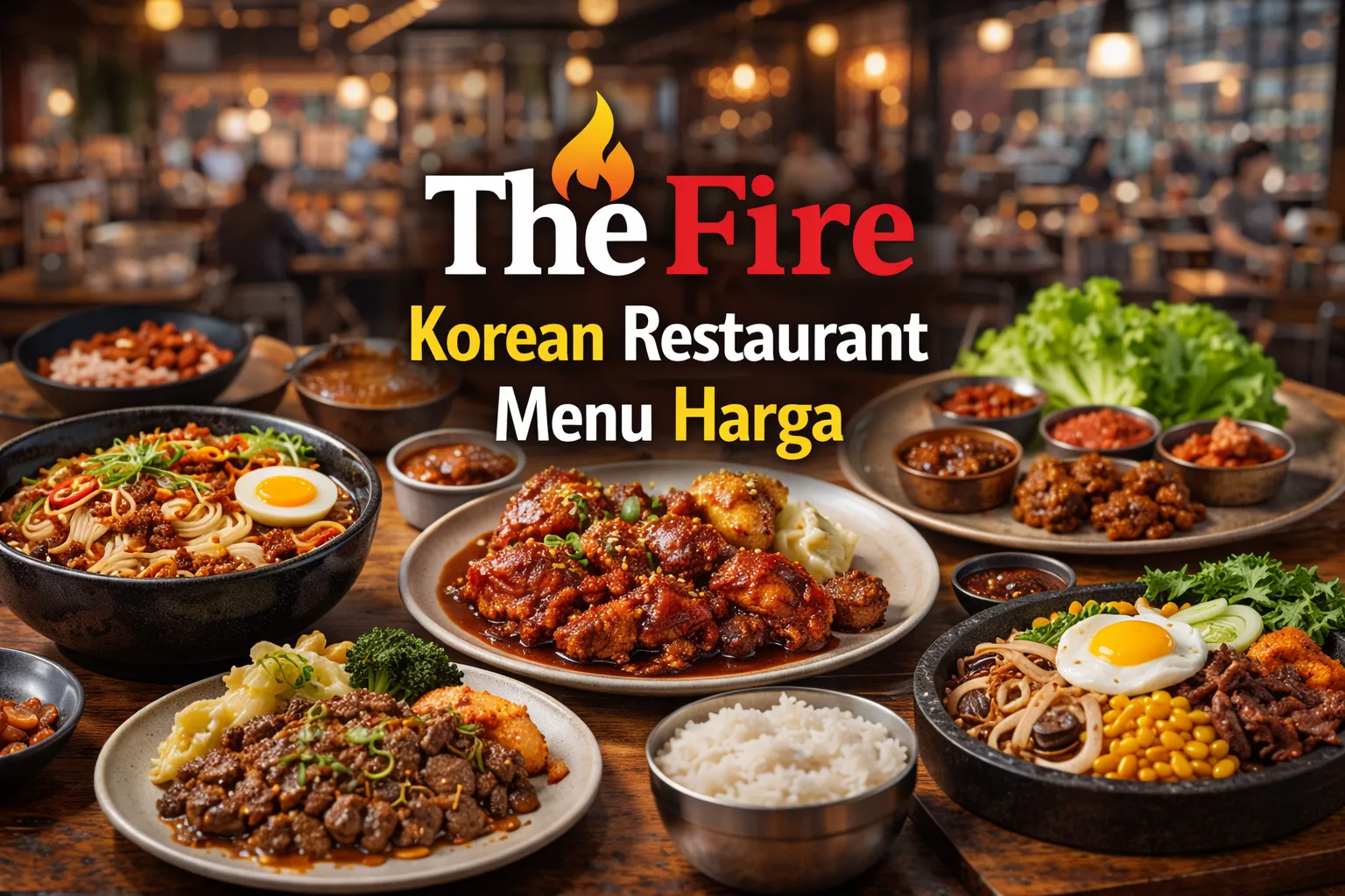 The Fire Korean Restaurant Menu Harga