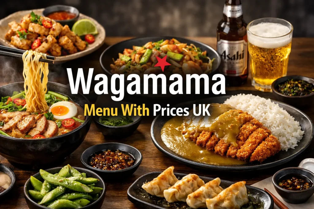 Wagamama Menu With Prices UK