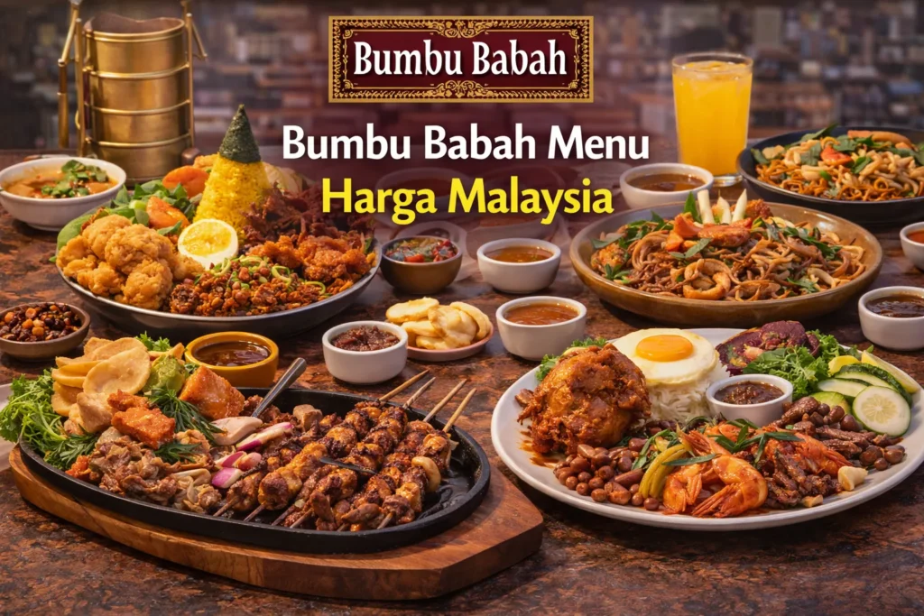 Bumbu Babah Menu Harga Malaysia
