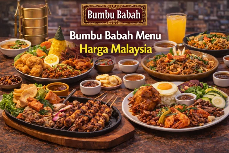 Bumbu Babah Menu Harga Malaysia