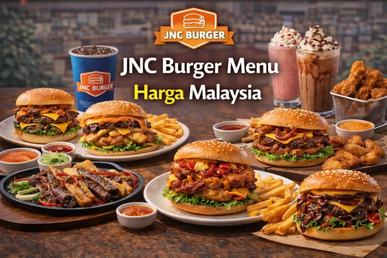 JNC Burger Menu Harga Malaysia