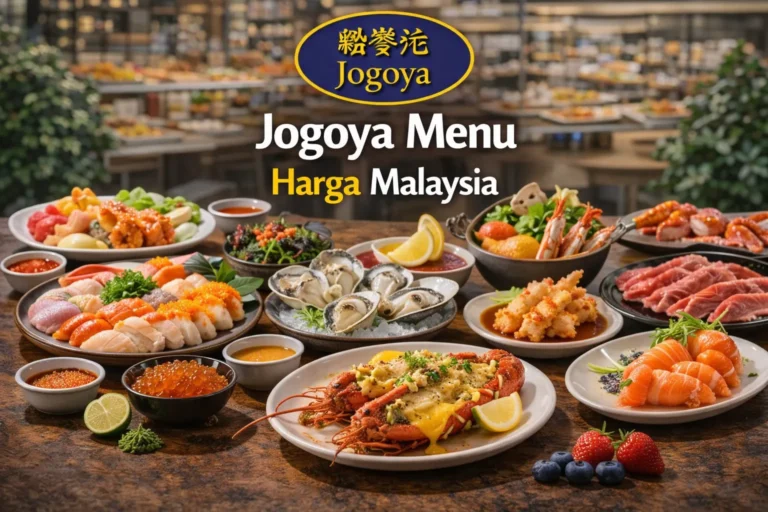 Jogoya Menu Malaysia