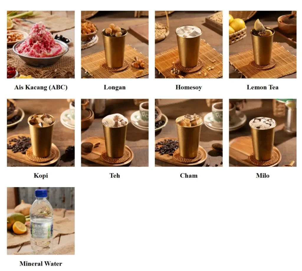 Ah Cheng Laksa Beverages Menu