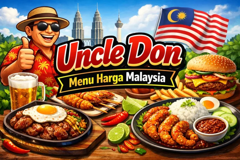 Uncle Don Menu Harga Malaysia