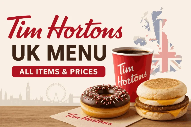 Tim Hortons Menu UK